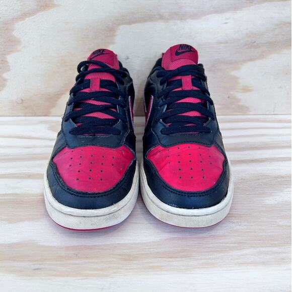 Nike - Court Borough Low 2 -Sneakers -Black/Red -Kids Big Unisex -7Y- BQ5448-007 - Picture 2 of 9
